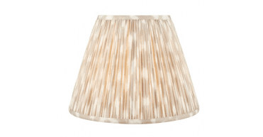 Ikat Taupe Cotton Empire Shade 35cm