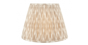 Ikat Taupe Cotton Empire Shade 40cm