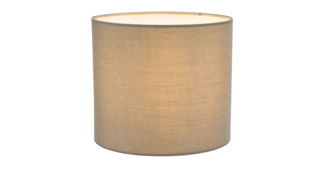 Där Lighting Ilona Grey Cotton Drum Shade 18cm