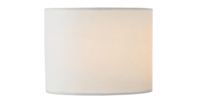 Där Lighting Inci Ivory Cotton Drum Shade 18cm
