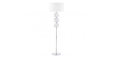 Innsbruck Floor Lamp Polished Chrome With Shade