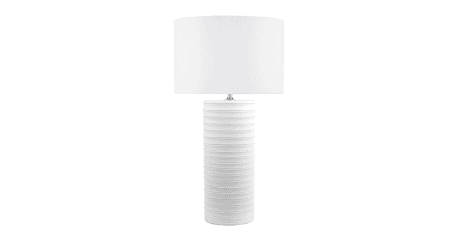 Där Lighting Innsbruck Ivory Faux Silk Oval Shade 44cm