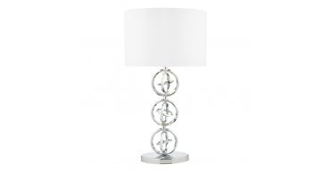 Innsbruck Table Lamp Polished Chrome With Shade