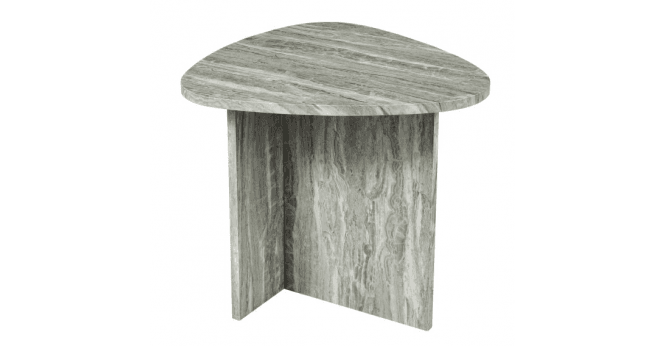 Där Lighting Isidro Side Table Brown Stone Effect