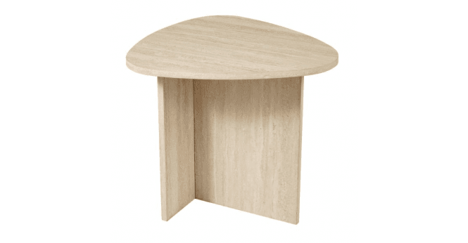 Där Lighting Isidro Side Table Travertine Effect