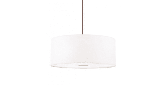 Där Lighting Isla Easy Fit Pendant Ivory Shade 40cm