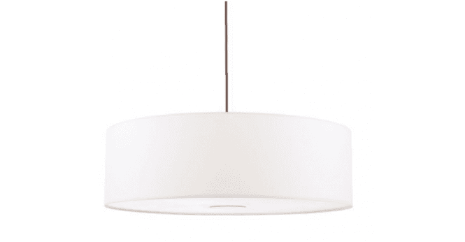 Där Lighting Isla Easy Fit Pendant Ivory Shade 60cm