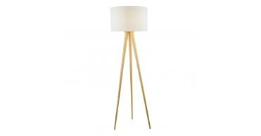 Ivor Tripod Floor Lamp Light Oak