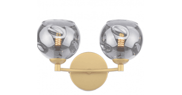 Izzy 2 Light Wall Light Matt Gold Bracket Only