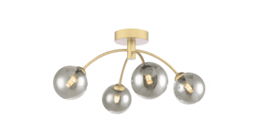 Izzy 4 Light Semi-Flush Matt Gold Fitting Only