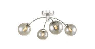Izzy 4 Light Semi Flush Polished Chrome Frame Only