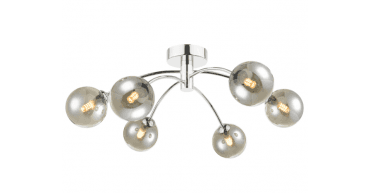 Izzy 6lt Semi Flush Polished Chrome Frame Only