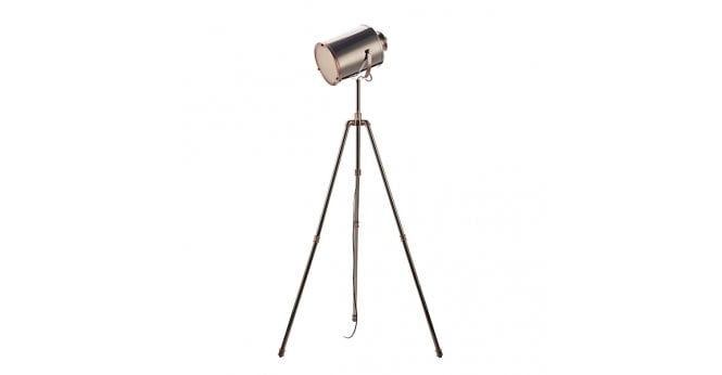 Där Lighting Jake Task Floor Lamp Antique Silver And Copper