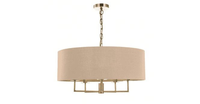 Där Lighting Jamelia Taupe Cotton Spare Shade For JAM0501