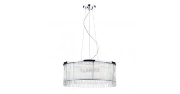 Japan 3 Light Pendant Polished Chrome Glass