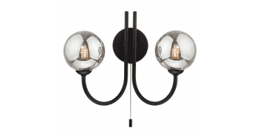 Jared 2 Light Wall Light Matt Black Bracket Only