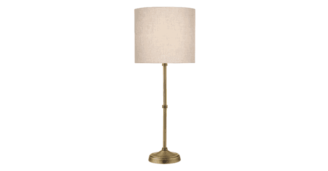 Där Lighting Jayden Natural Linen Drum Shade 25cm