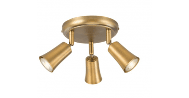 Jedrek 3 Light Single Spotlight Aged Brass