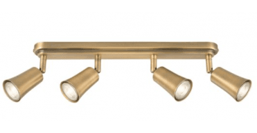 Jedrek 4 Light Bar Spotlight Aged Brass