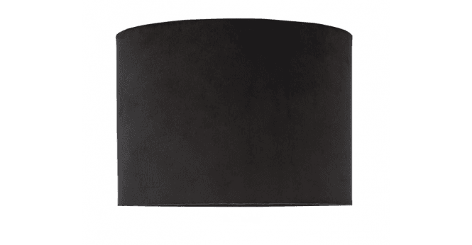 Där Lighting Jillian Black Velvet Drum Shade 23cm