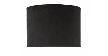 Jillian Black Velvet Drum Shade 23cm