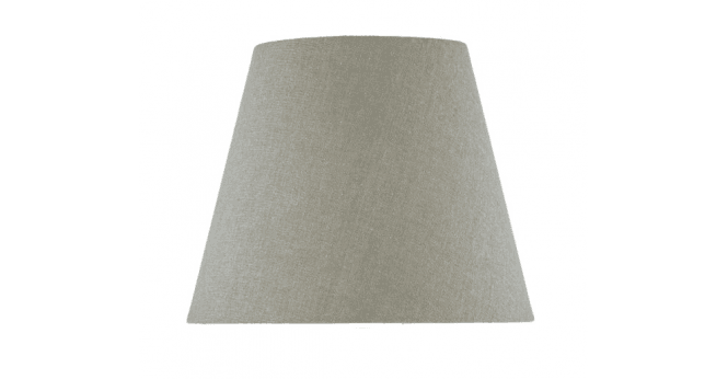 Där Lighting Joanna Grey Linen Tapered Drum Shade 23cm