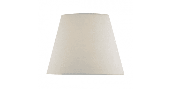 Där Lighting Joanna White Linen Tapered Drum Shade 23cm