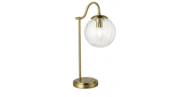 Jocelyn Table Lamp Natural Brass and Glass