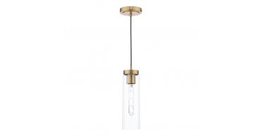 Jodelle Pendant Polished Bronze and Glass