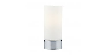 Jot Touch Table Lamp Polished Chrome Opal Glass