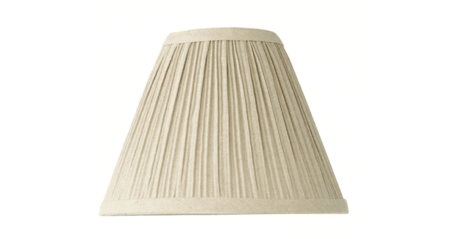 Där Lighting Judy Natural Linen Tapered Drum Shade 21cm