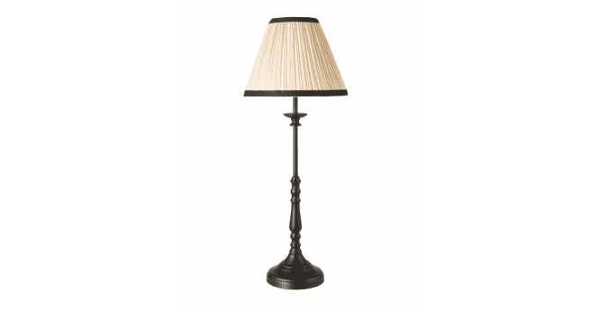 Där Lighting Judy Table Lamp Satin Black With Shade
