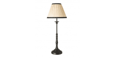 Judy Table Lamp Satin Black With Shade