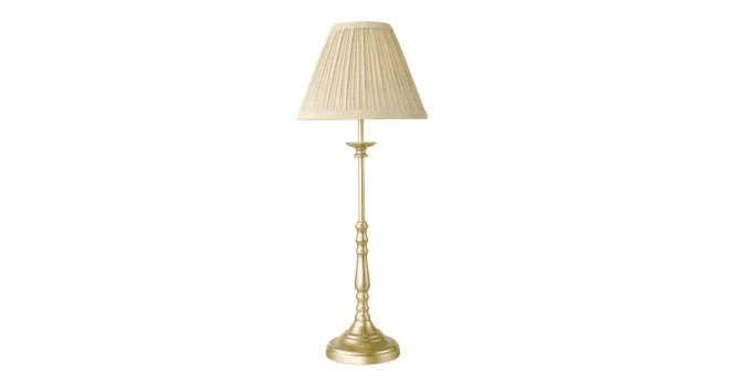 Där Lighting Judy Table Lamp Satin Gold With Shade