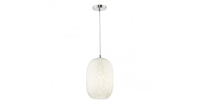 Där Lighting Kari Pendant White Confetti Glass