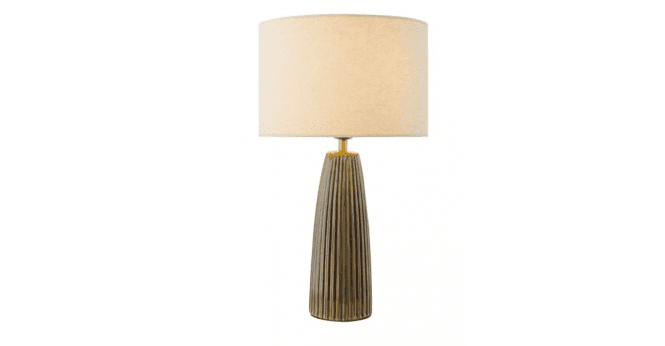 Där Lighting Kaulana Table Lamp Brown Ceramic With Shade