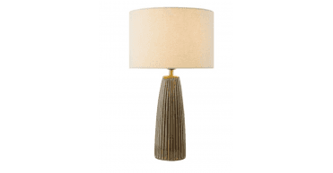 Kaulana Table Lamp Brown Ceramic With Shade