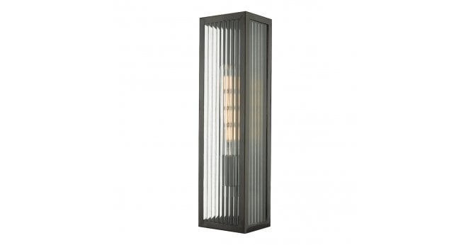 Där Lighting Keegan Outdoor Wall Light Rubbed Bronze IP44 Large
