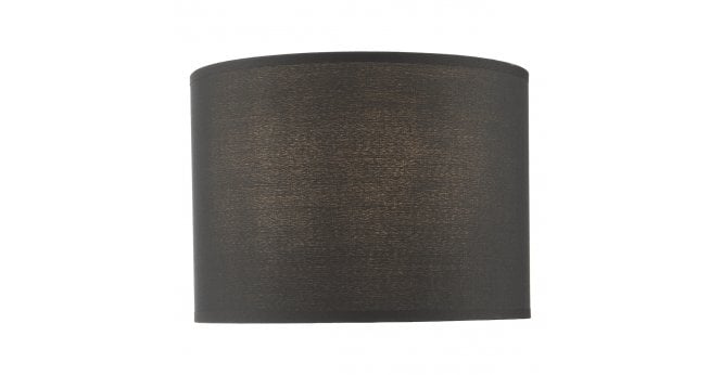 Där Lighting Kelso Black Cotton Drum Shade 28cm