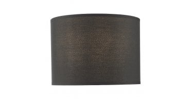 Kelso Black Cotton Drum Shade 28cm