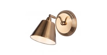 Kempten Single Wall Spotlight Antique Brass