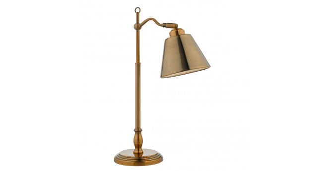 Där Lighting Kempten Task Table Lamp Antique Brass