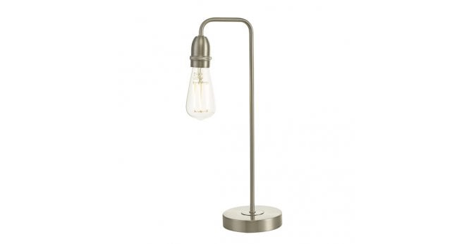 Där Lighting Kiefer Table Lamp Satin Chrome