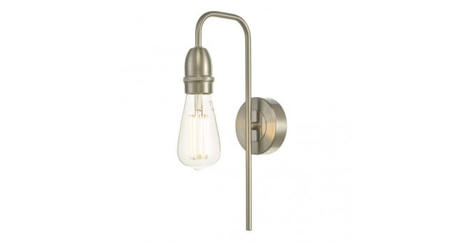 Där Lighting Kiefer Wall Light Satin Chrome