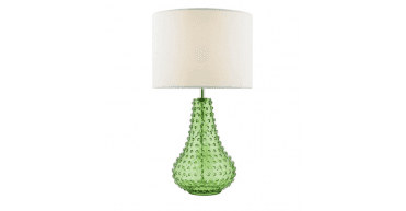 Kristina Table Lamp Green Glass With Shade