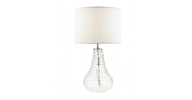 Där Lighting Kristina Table Lamp Textured Glass With Shade