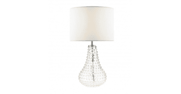 Kristina Table Lamp Textured Glass With Shade