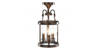 Lambeth 3 Light Lantern Dual Mount Antique Brass