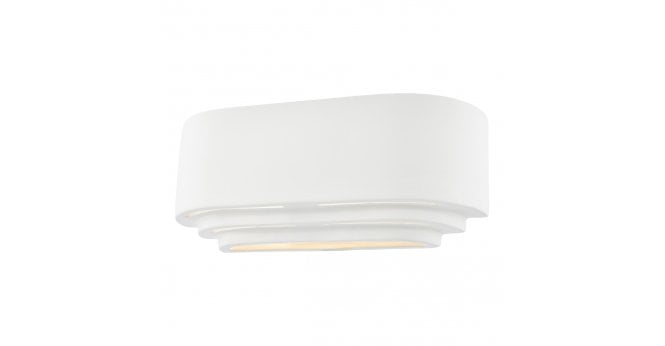 Där Lighting Lando Ceramic Wall Washer White