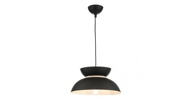 Där Lighting Larina Pendant Matt Black White